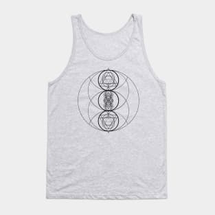 Sacred Geometry, Magic Circle, EDM Festival Gear Tank Top